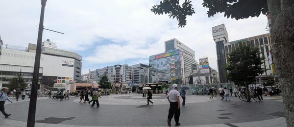 Shopping Complexes Stacked Around the Station
